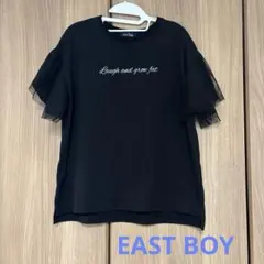 【EASTBOY 】チュール袖 ロゴTシャツ ☆ フリーサイズのサムネイル