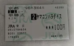 ヤマニンパラダイス　シルクロードステークス　単勝馬券のサムネイル