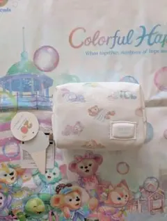 ダッフィー20周年 ジェラートピケ ポーチ