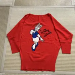 ディズニーデイジー　ドルマリンニット　セーターMサイズ赤　お値下げセール中