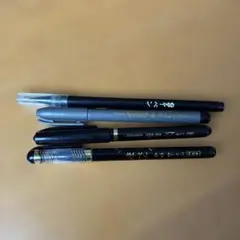筆ペン4本セット　三菱　zebra他のサムネイル