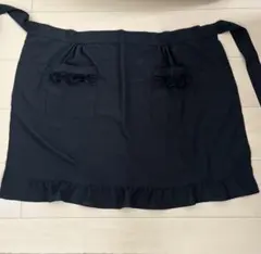 ブラックフォーマル　冠婚葬祭用　黒エプロン