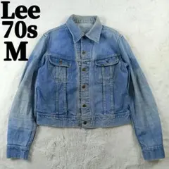 極希少✨70s Lee デニムジャケット Gジャン Vintage 紙タグ 短丈