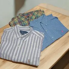 最終値下Polo by Ralph Lauren 3着 チェック柄ストライプ
