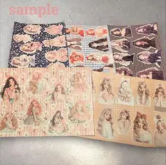 【断捨離】コラージュペーパー/素材シート ランダムまとめ売り 100枚