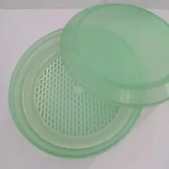 タッパーウェア　シールアンドサーブ丸型　すのこ付き　昭和レトロ　ヴィンテージ