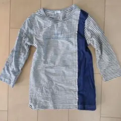 キッズ トップス 130cm ストライプ 七分袖 ラグマート