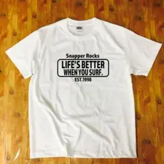 新品 Tシャツ サーフ スナッパーロックス 綿100 白 Lサイズ