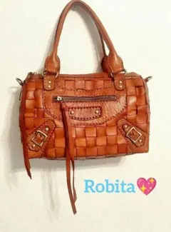 Robita♡ 本革 ボストンバッグ ♡ レザー