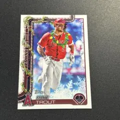 Mike Trout 2025 Topps Holiday ネクレスパラレル