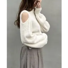 INGNI 肩出しシャギーニット