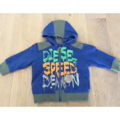 DIESEL パーカー 9M 70cm 75cm 男の子 青 秋 ベビー服