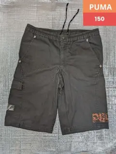 プーマ ハーフパンツ 半ズボン 綿 パンツ 150 グレー