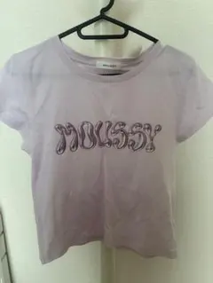 MOUSSY ロゴプリント 半袖Tシャツ