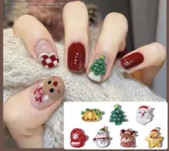 クリスマスネールパーツ35個(全種類5*7)④クリスマスセール1+1の2セット