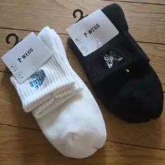 WEGO ソックス 2足セット 刺繍入りのサムネイル