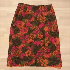 agnès b. 転写プリント花柄タイトスカート 36 - メルカリ