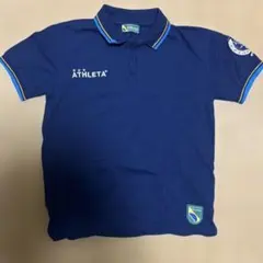 未使用　サッカー　ATHLETA ネイビー ポロシャツ