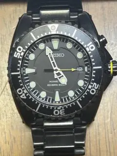 【二次電池新品】完動良品 SEIKO KINETICダイバー 5M62-0BLO セイコーダイバーズ KINETIC 5M62-0BL0 二次電池新品 稼働品