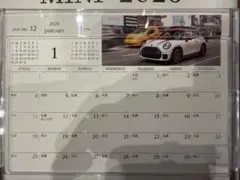 【新品　未使用】2026 BMW MINI ミニ卓上カレンダー