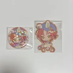 あんスタ レオ アニカフェ 缶バッジ ステッカー