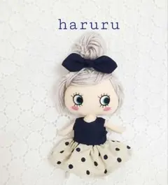 イルメール服　ハッピードール服　イーマリーちゃん服　ネイビー水玉