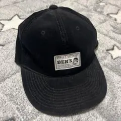 【人気】BEN DAVISベースボールキャップ 黒 刺繍ロゴ ストリート 古着系のサムネイル