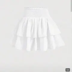 ミニスカート レディース ハイウエスト 白色 春服