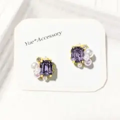 S-306　ハンドメイド☆ビジューピアス／イヤリング
