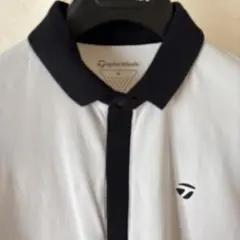 TaylorMade 長袖ポロシャツ ホワイト/ブラック