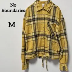 一点もの✨No Boundaries【M】レディース チェック柄 長袖シャツ