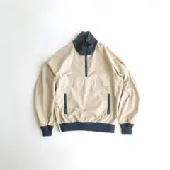 WOOLRICH USA製80s アノラックジャケット ベージュ/ネイビー M