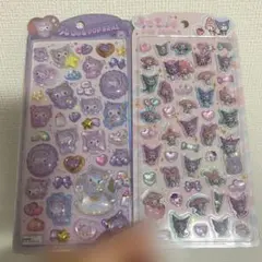 【正規品】うるちゅるポップシール サンリオ マイメロ クロミ 2枚セット