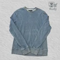 BANANA REPUBLIC 無地 スウェット フェード ブルー S