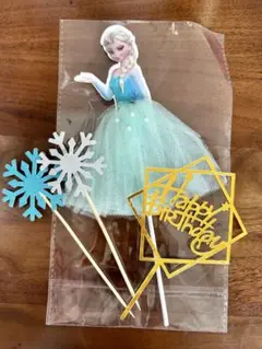 アナ雪　エルサ　birthdaycake お誕生日　デコレーション　Frozen