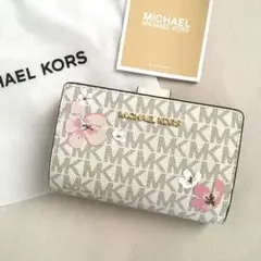 新品　マイケルコース MICHEAL KORS　二つ折り　ホワイト　財布