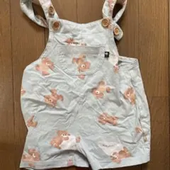 futafuta クマ柄　サロペット　80サイズ