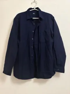 UNIQLO ユニクロ フランネルシャツ ネイビー S