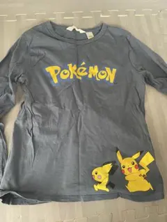 ポケモン Tシャツ グレー ピカチュウ