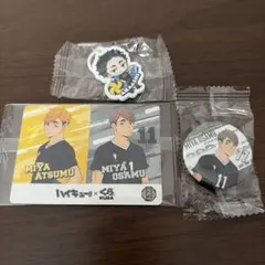 ハイキュー くら寿司 めじるしチャーム 缶バッジ カード