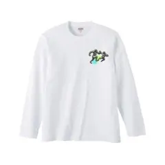 n766【複数購入可】白 プリント Tシャツ アート グラフィック 動物