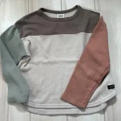 breeze クレイジーワッフルTシャツ　ロンT 130