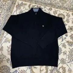 ポロ　メンズニットカットソー　ブラック