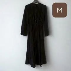 ♥セール♥ 新品 未使用 プリーツ 春服 ワンピース ブラック Mサイズ F13