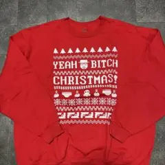 トレーナー 古着　レッド　ヴィンテージ　f5