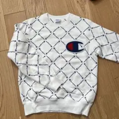 Champion クルーネック スウェット M ホワイト
