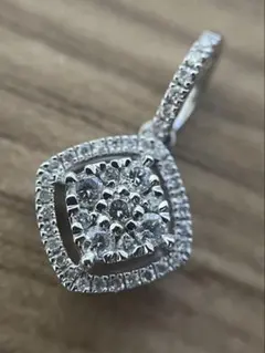 k18WG ダイヤモンド D0.20ct 付デザイン ネックレストップ | Mercari