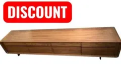 極美品◆カリモク最高峰 QU8127 ウォールナット無垢 テレビ台 235cmのサムネイル