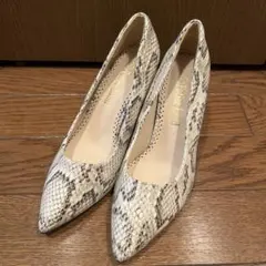 Futier Land パイソン柄 パンプス 34(22.5〜23.0cm)のサムネイル