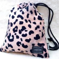 ワコマリア LEOPARD DRAWSTRING BAG レオパード 巾着 WACKO MARIA/LEOPARD DRAWSTRING BAG（BEIGE）［レオパードドロー